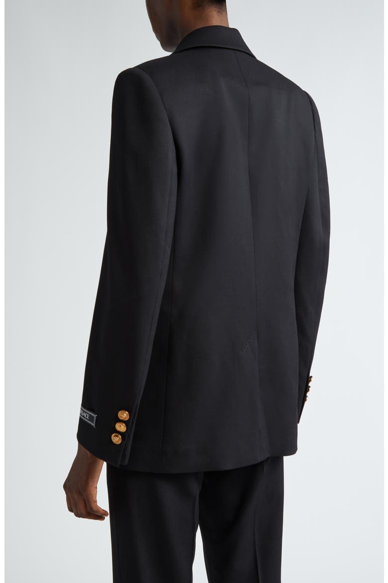 Stretch Wool Blazer, Alternate, color, BLACK