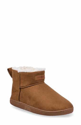 Faux Shearling Lined Bootie Slipper