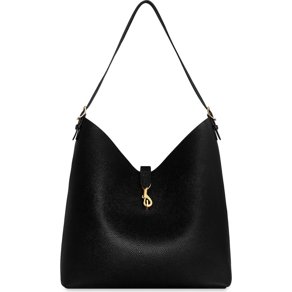 Rebecca Minkoff Megan Leather Hobo Bag In Black