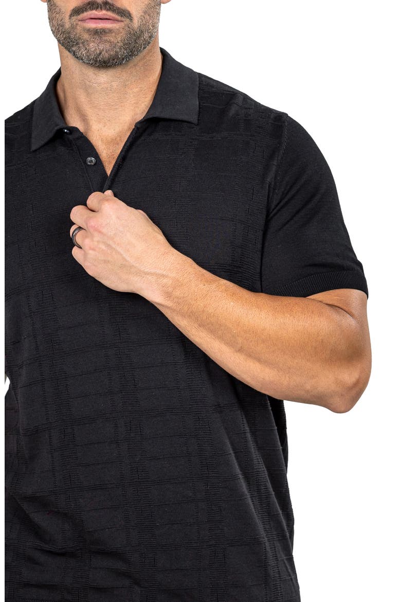 Marthy Black Polo, Alternate, color, BLACK