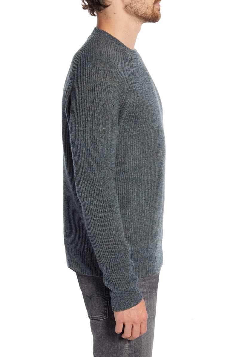 Schott NYC Ribbed Wool Blend Sweater, Alternate, color, Sage