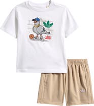 adidas Originals Kids' Logo Graphic T-Shirt & Shorts Set