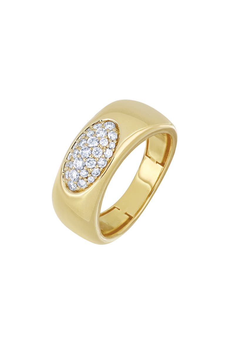 Kiera Pavé Diamond Stacking Ring, Main, color, 18K YELLOW GOLD