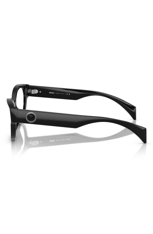 Versace 53mm Cat Eye Optical Glasses In Black
