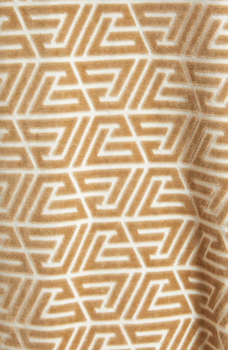 Balmain Pyramid Monogram Mixed Media Hoodie, Alternate, color, 