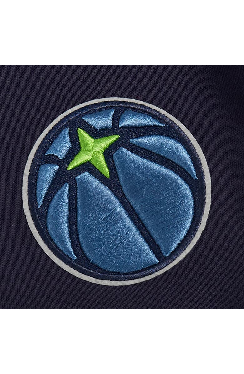 PRO STANDARD Women's Pro Standard Navy Minnesota Timberwolves Jewels Cropped Pullover Hoodie, Alternate, color, 