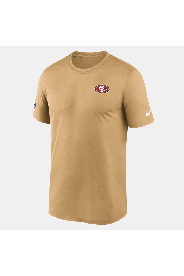 Men's Nike Gold San Francisco 49ers Sideline Legend Small Logo Dri-FIT T-Shirt, Alternate, color, Gold