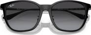 Ray-Ban 55mm Gradient Square Sunglasses