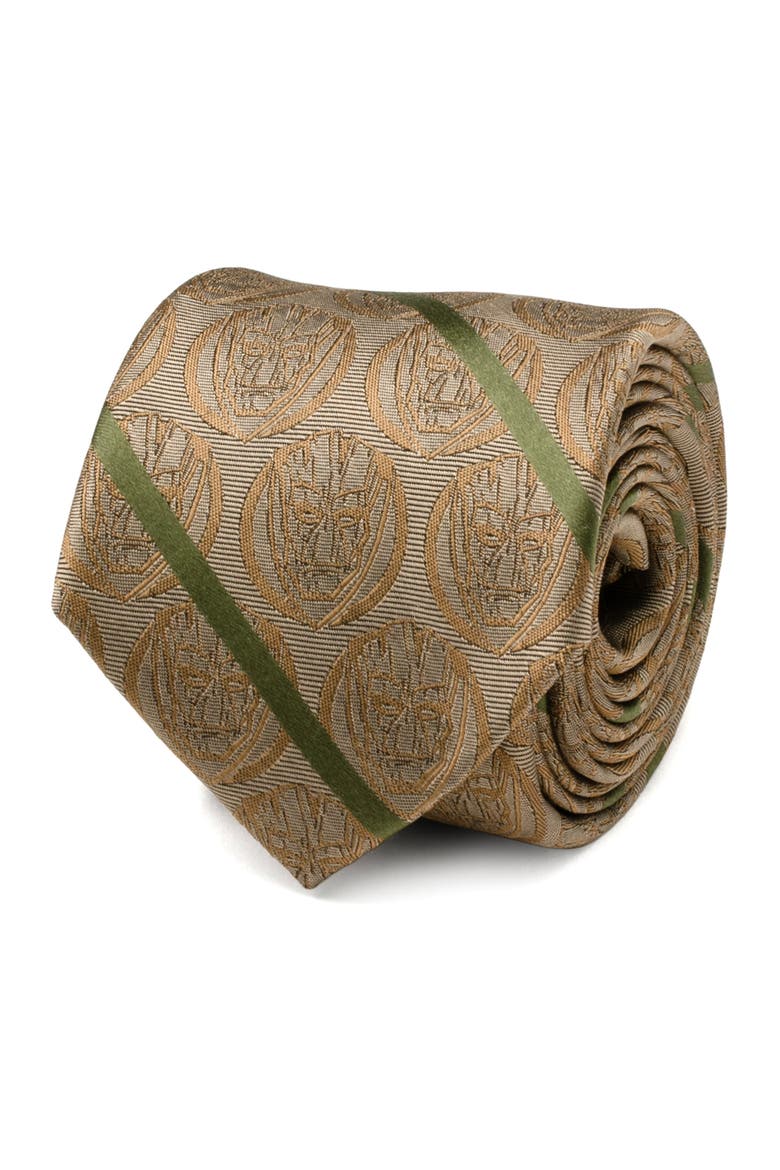 Marvel® Grottan Stripe Silk Blend Tie, Alternate, color, TAN