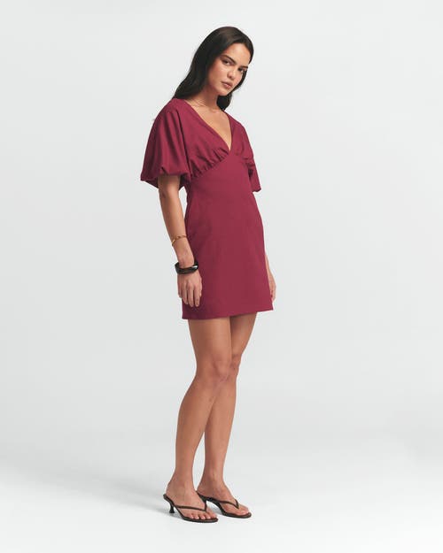 St Mrlo Palm Mini Dress In Burgundy