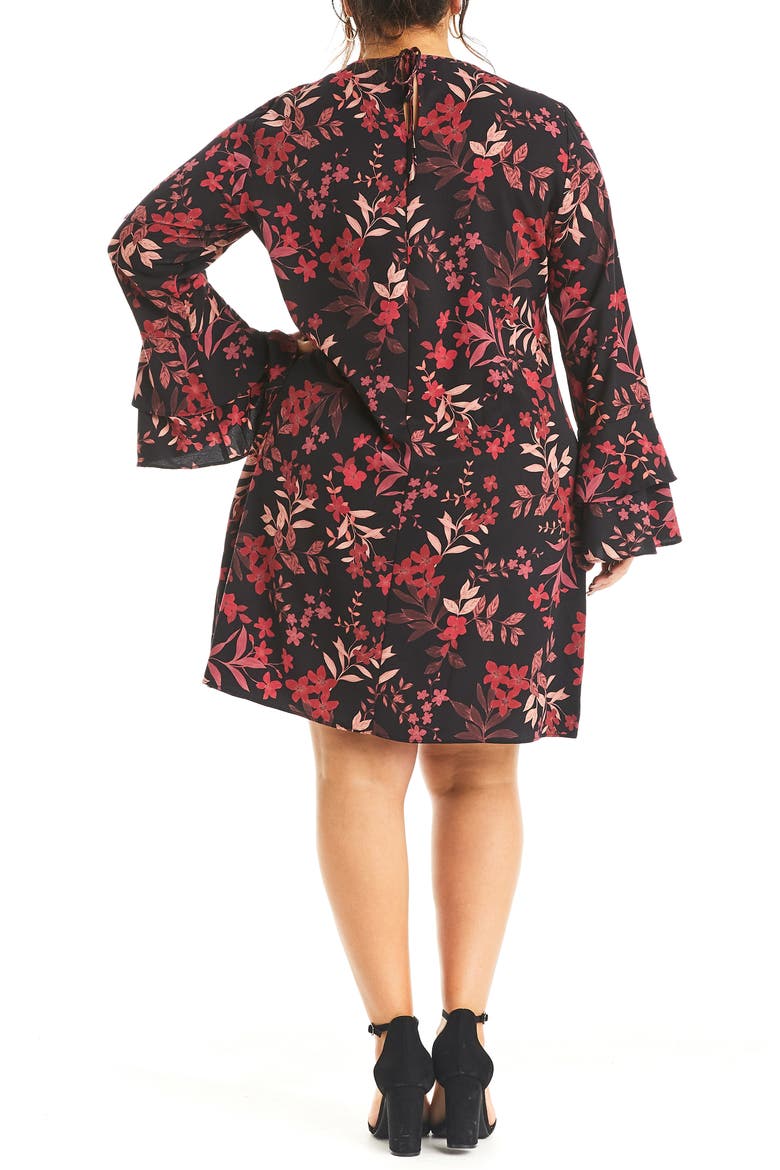 Dark Musk Long Sleeve Dress, Alternate, color, PRINT
