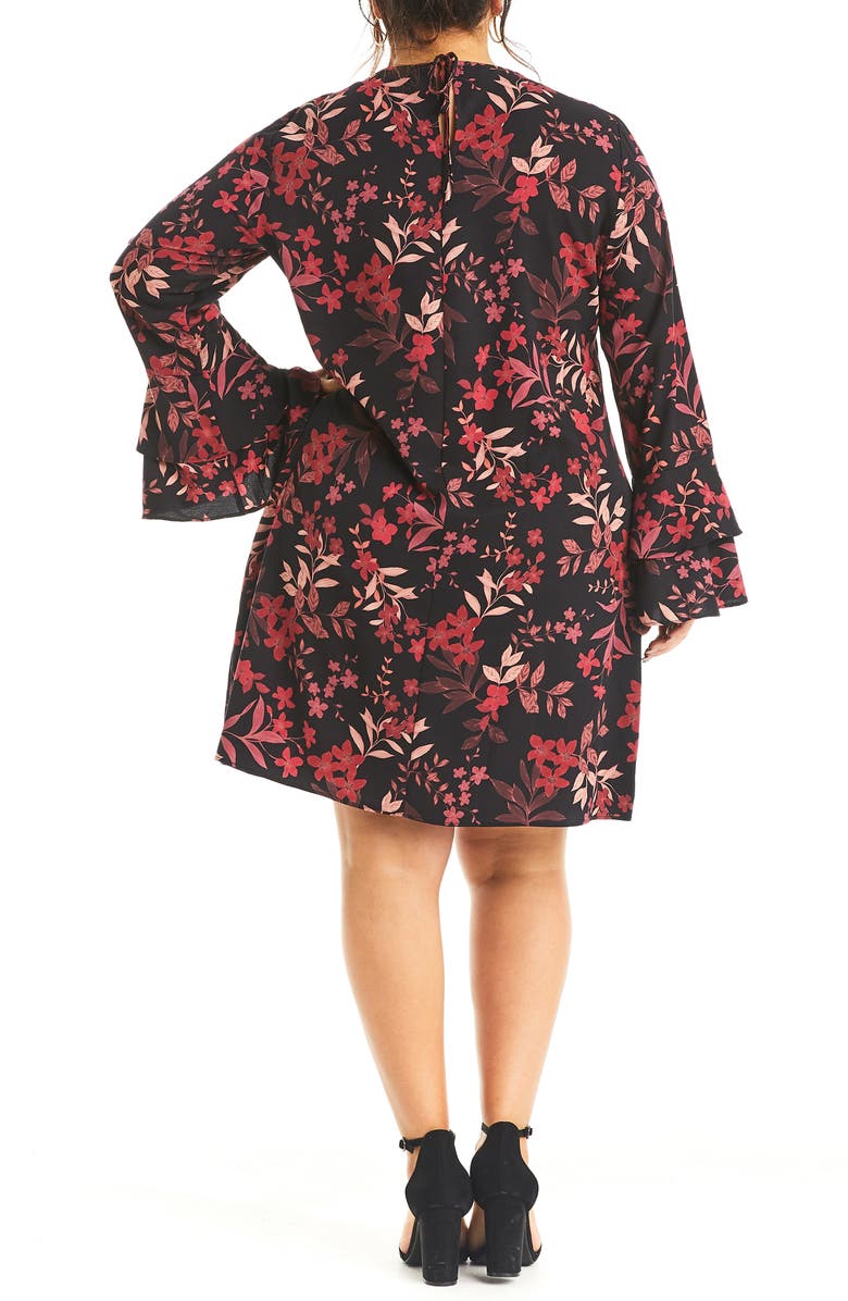 Estelle Dark Musk Long Sleeve Dress, Alternate, color,