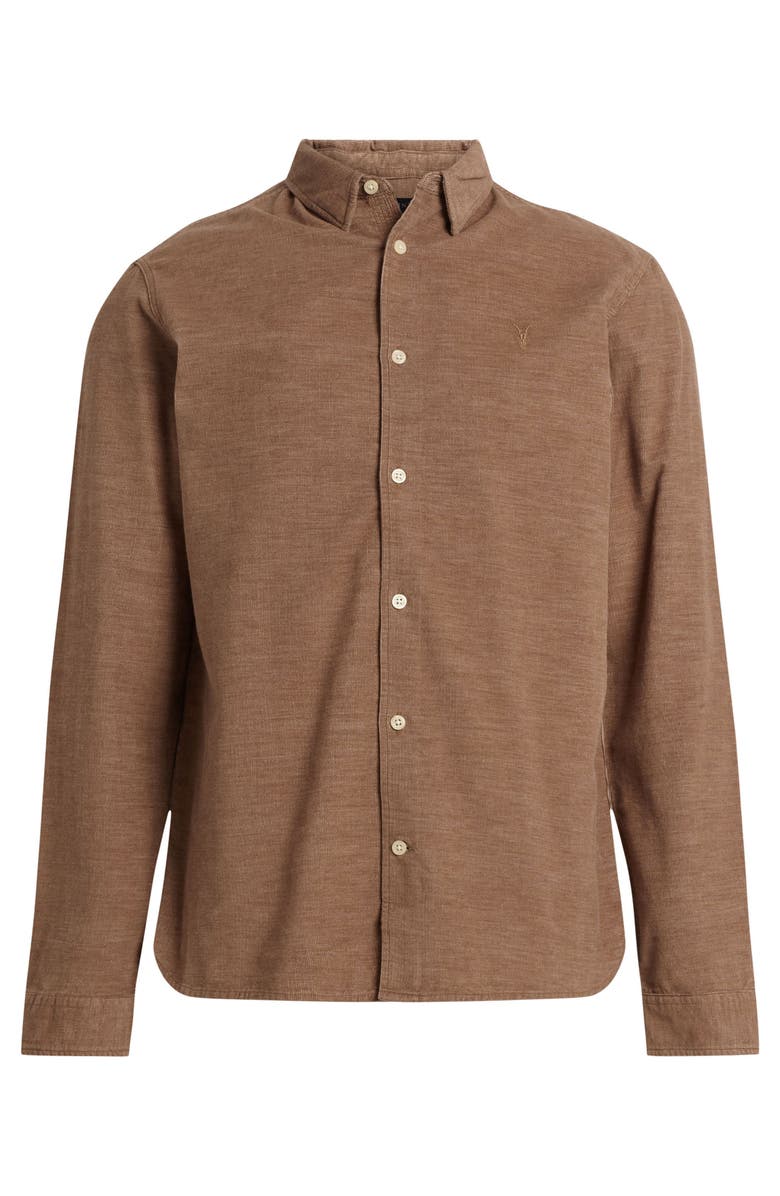 AllSaints Lorella Cotton Button-Up Shirt, Alternate, color,
