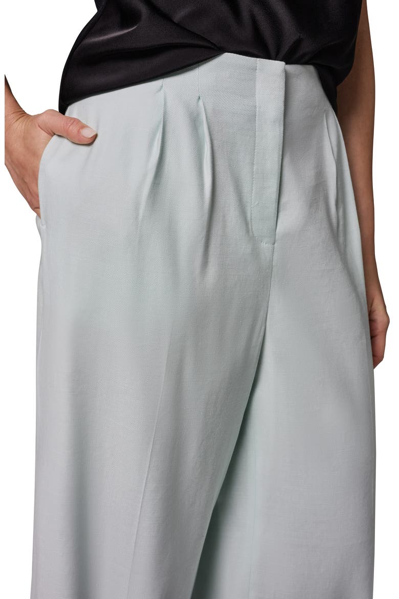 Wide Leg Linen Blend Pants, Alternate, color, SKYLIGHT
