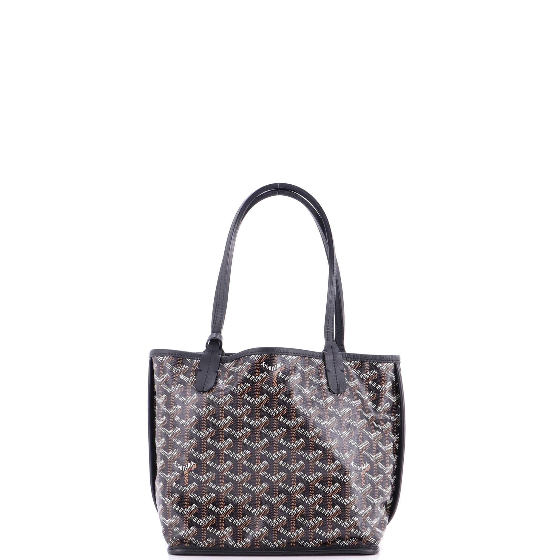 Pre-Owned Goyard Anjou Reversible Tote Coated Canvas Mini, Alternate, color, 