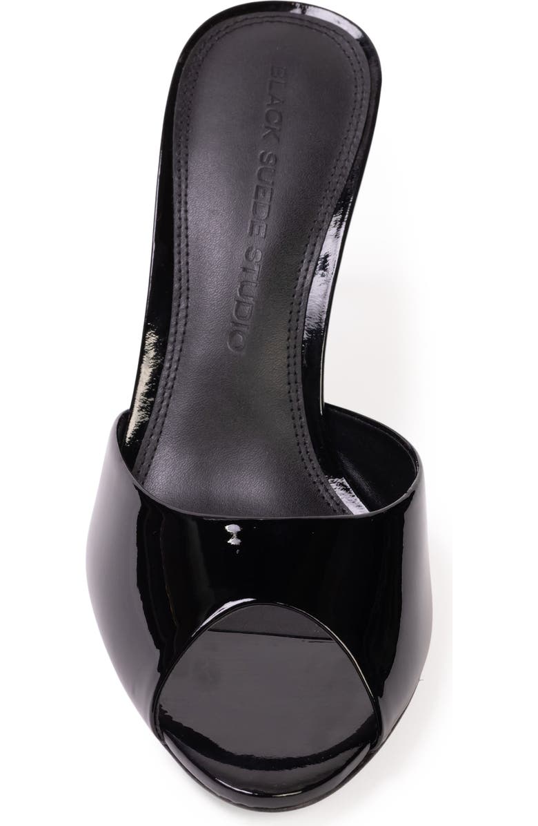 BLACK SUEDE STUDIO Jazz 70 Mule, Alternate, color, Black Patent Leather