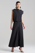Natori TECH COTTON TAFFETA Square Top with Embroidery