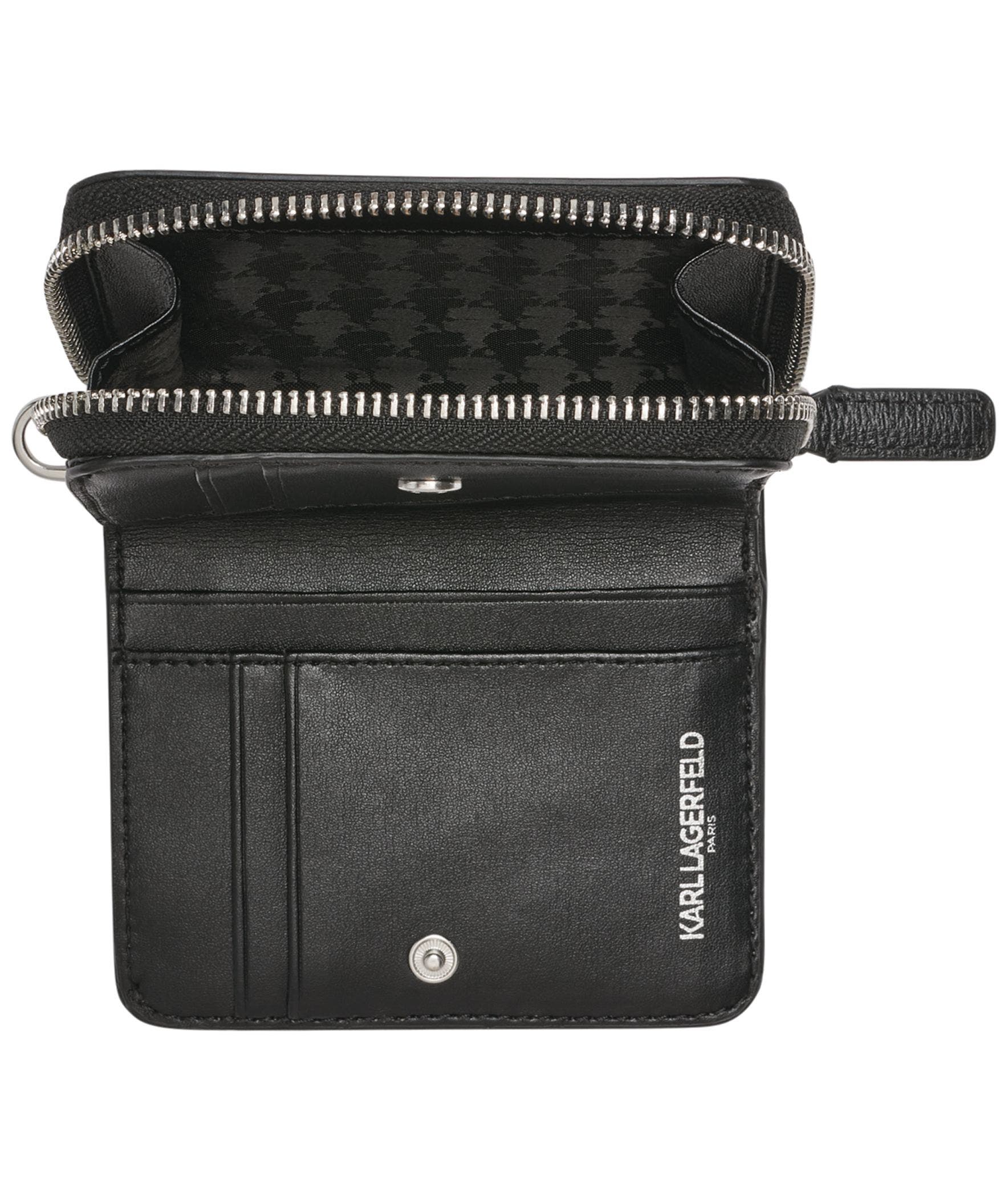 Jacqueline Small Wallet, Alternate, color, Black/White