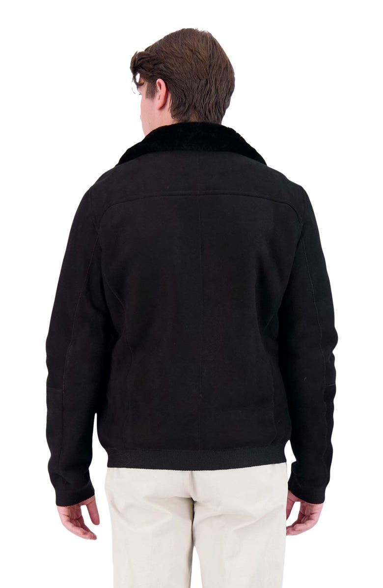 GORSKI Genuine Shearling Zip Jacket, Alternate, color, Black