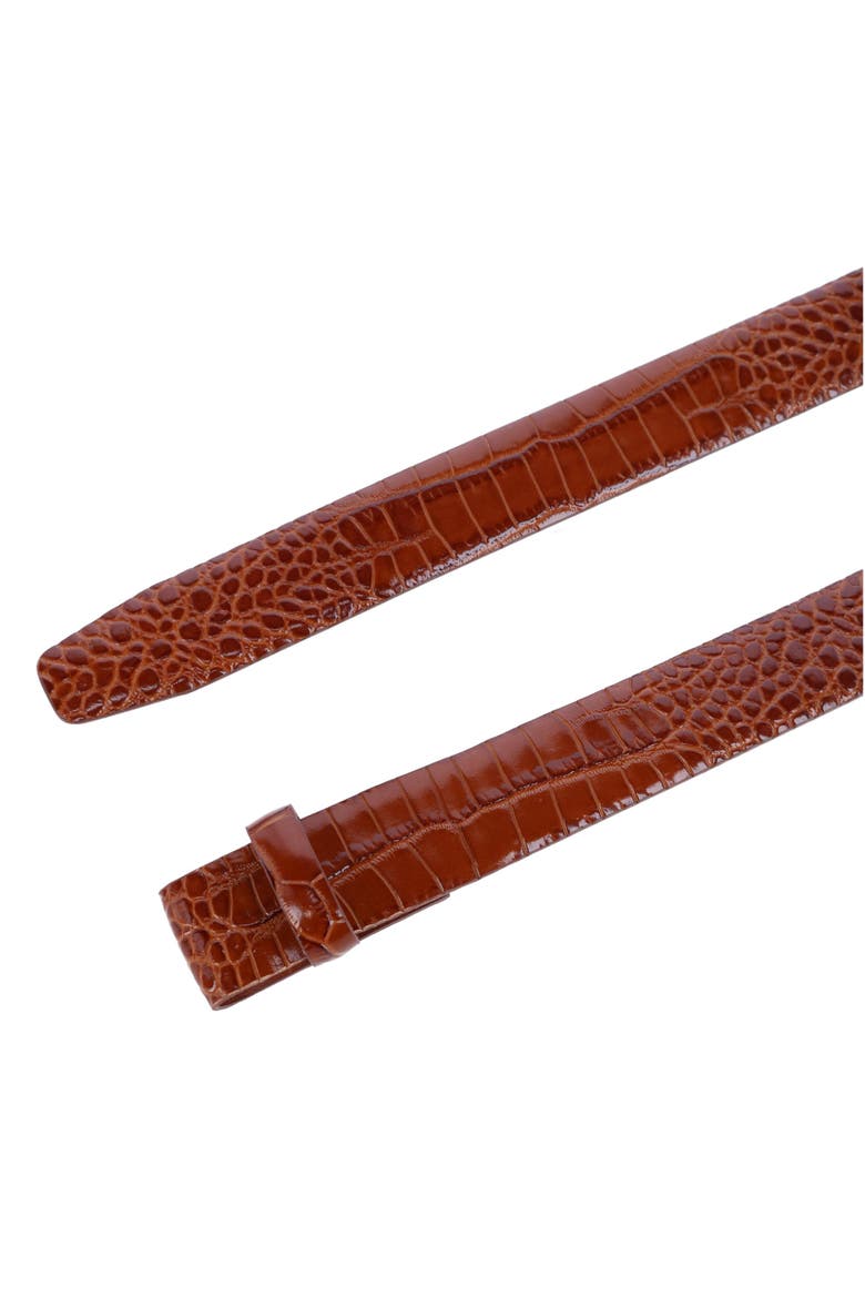 Gator Embossed 30mm Compression Belt Strap, Alternate, color, Chestnut