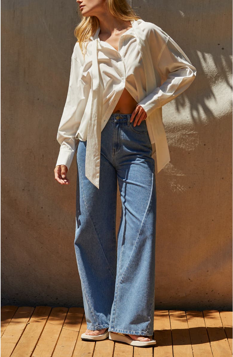 CRESCENT Wide Leg Denim Pants, Alternate, color,