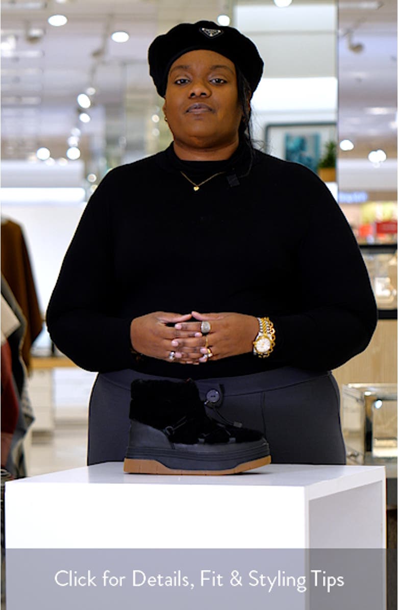 Janie Waterproof Faux Shearling Platform Bootie, sales video thumbnail