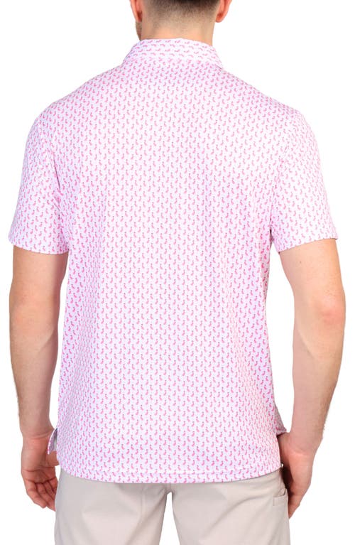 TAILORBYRD TAILORBYRD FLAMINGO PRINT PERFORMANCE POLO