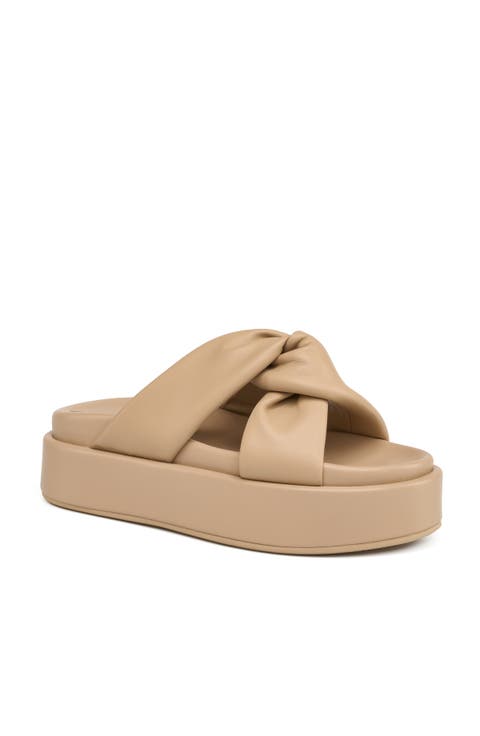 Yvette Leather Platform Sandal