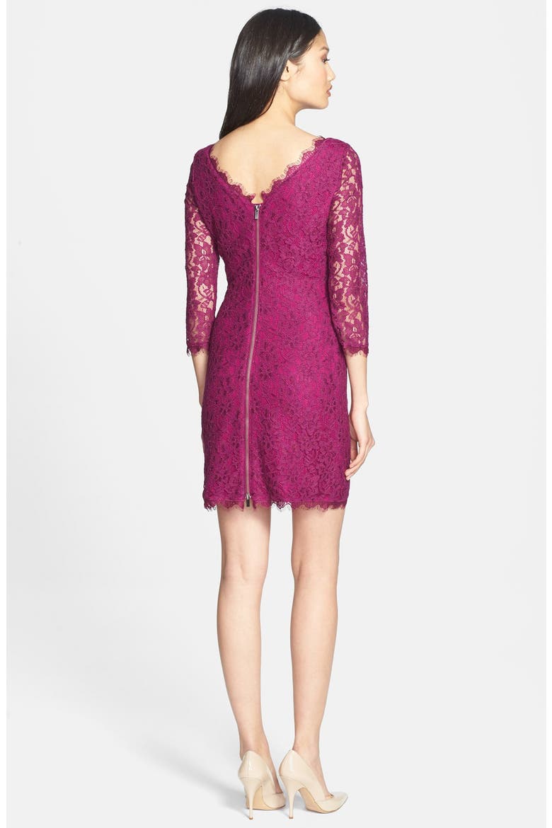 'Zarita' Lace Sheath Dress, Alternate, color, PLUM