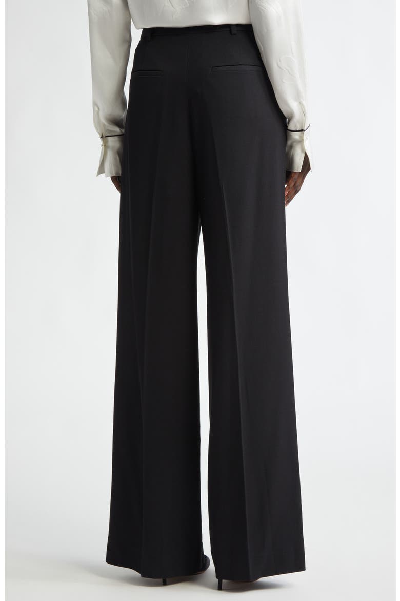 Tailored Wide Leg Trousers, Alternate, color, BLACK