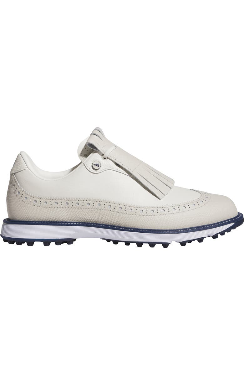 adidas MC Zoysia Spikeless Waterproof Golf Shoe, Alternate, color, Off White/ Indigo