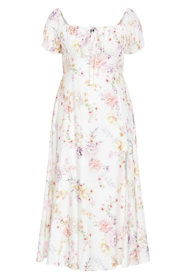 Abbigail Print Puff Sleeve Maxi Dress, Alternate, color, FLIRTY FLORAL
