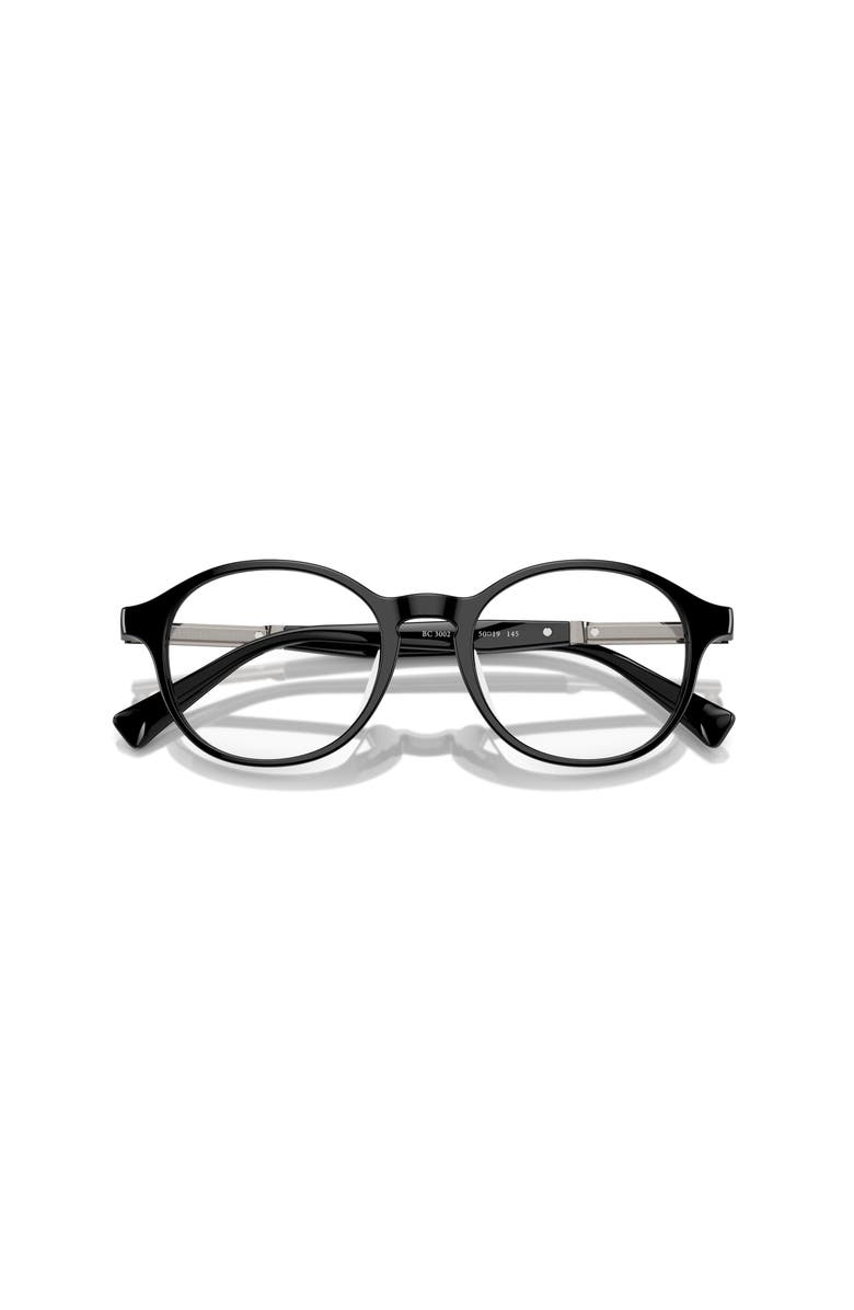 Brunello Cucinelli 50mm Oval optical glasses, Alternate, color, Black