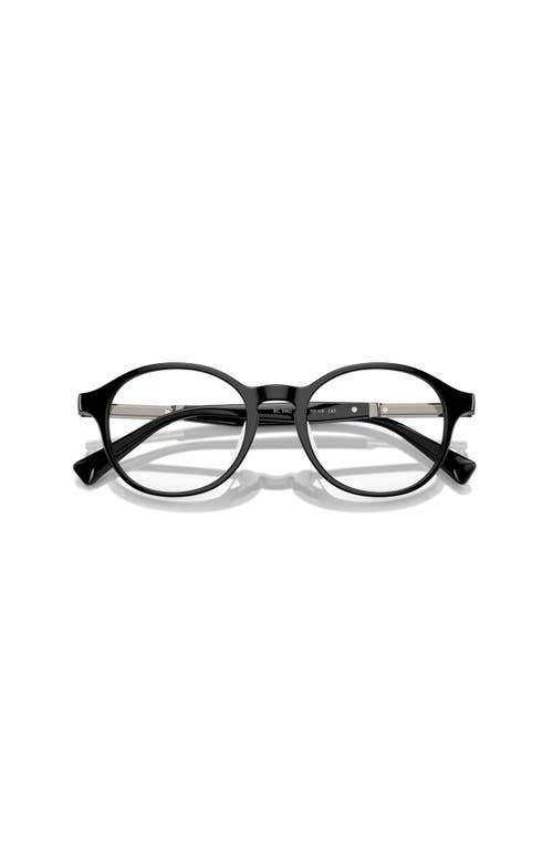 Brunello Cucinelli 50mm Oval Optical Glasses In Black