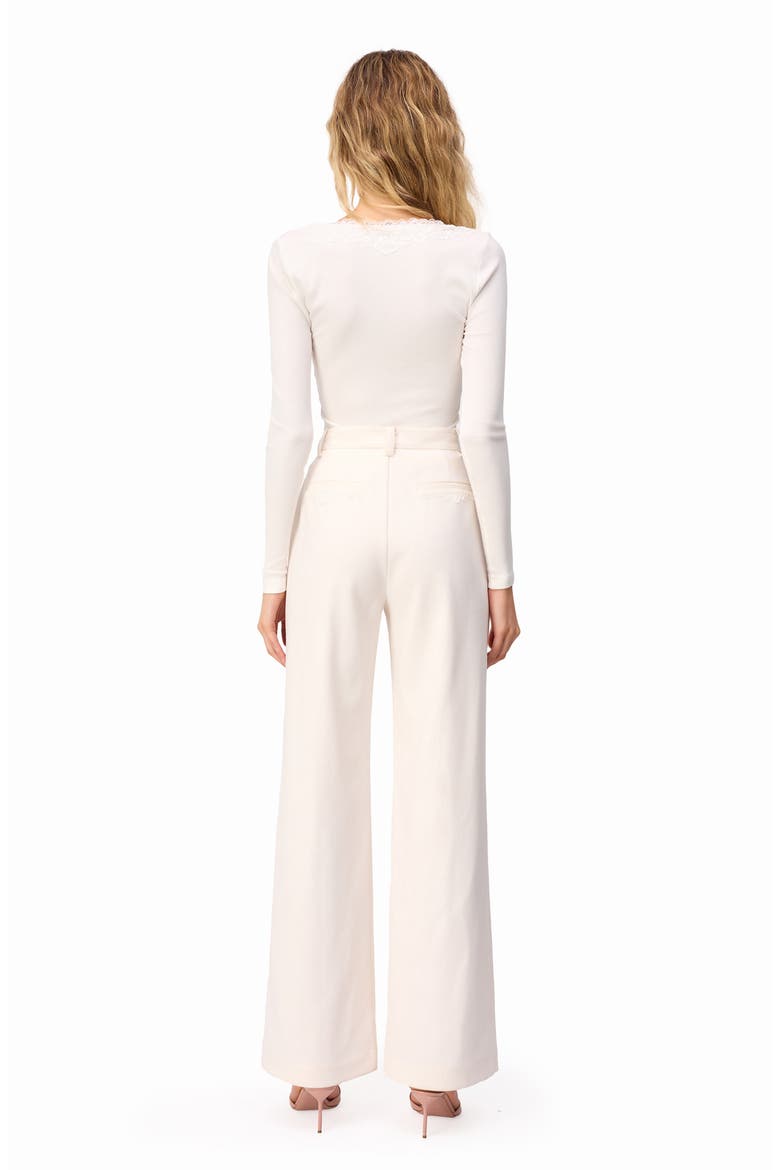 Rooney Lace Trim Rib Top, Alternate, color, WHITE