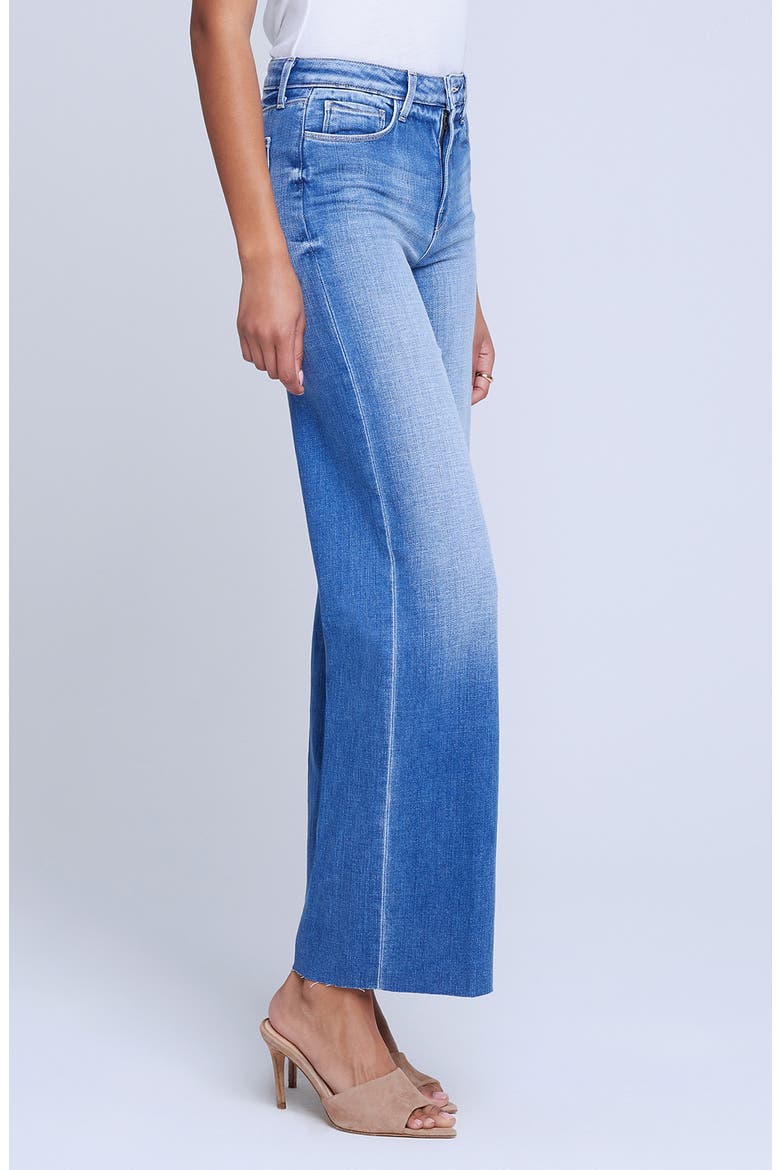 Scottie High Waist Wide Leg Jeans, Alternate, color, HAYWARD