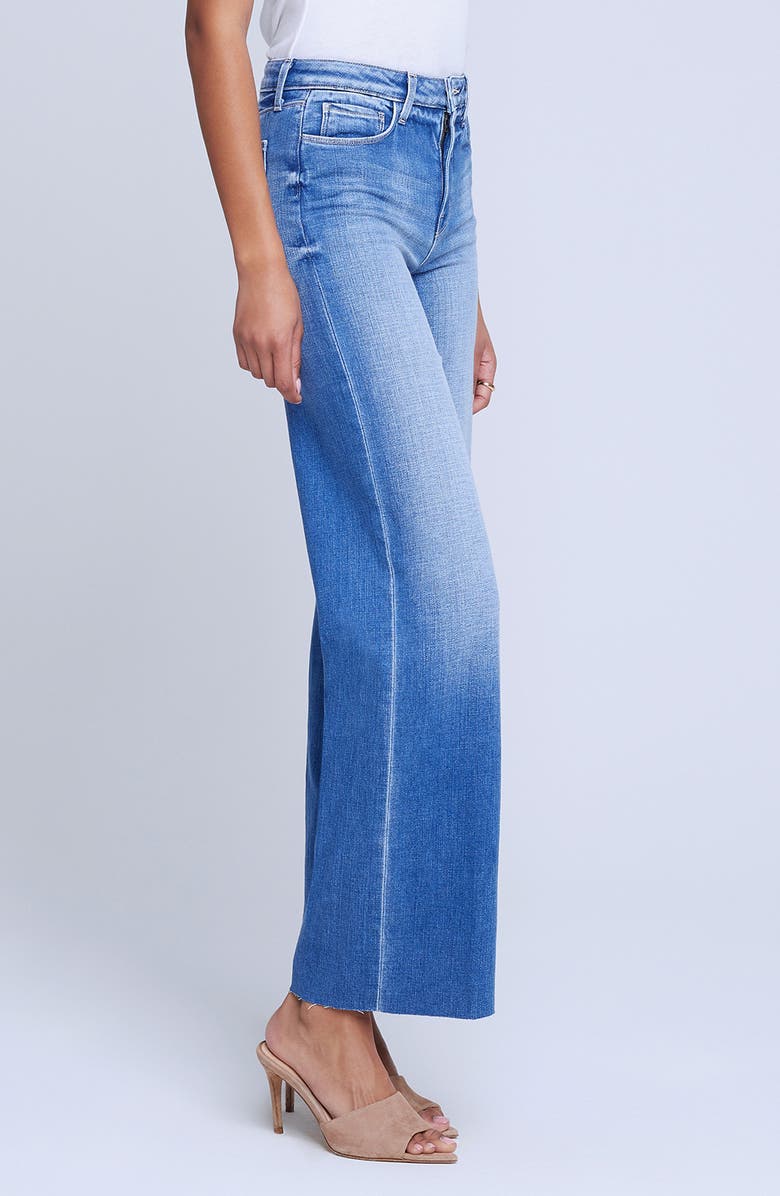 L'AGENCE Scottie High Waist Wide Leg Jeans, Alternate, color, 