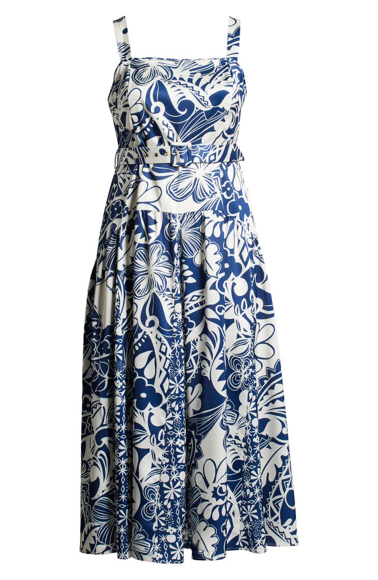 CIEBON Nenette Floral Print Sleeveless Maxi Dress, Alternate, color, Navy Multi