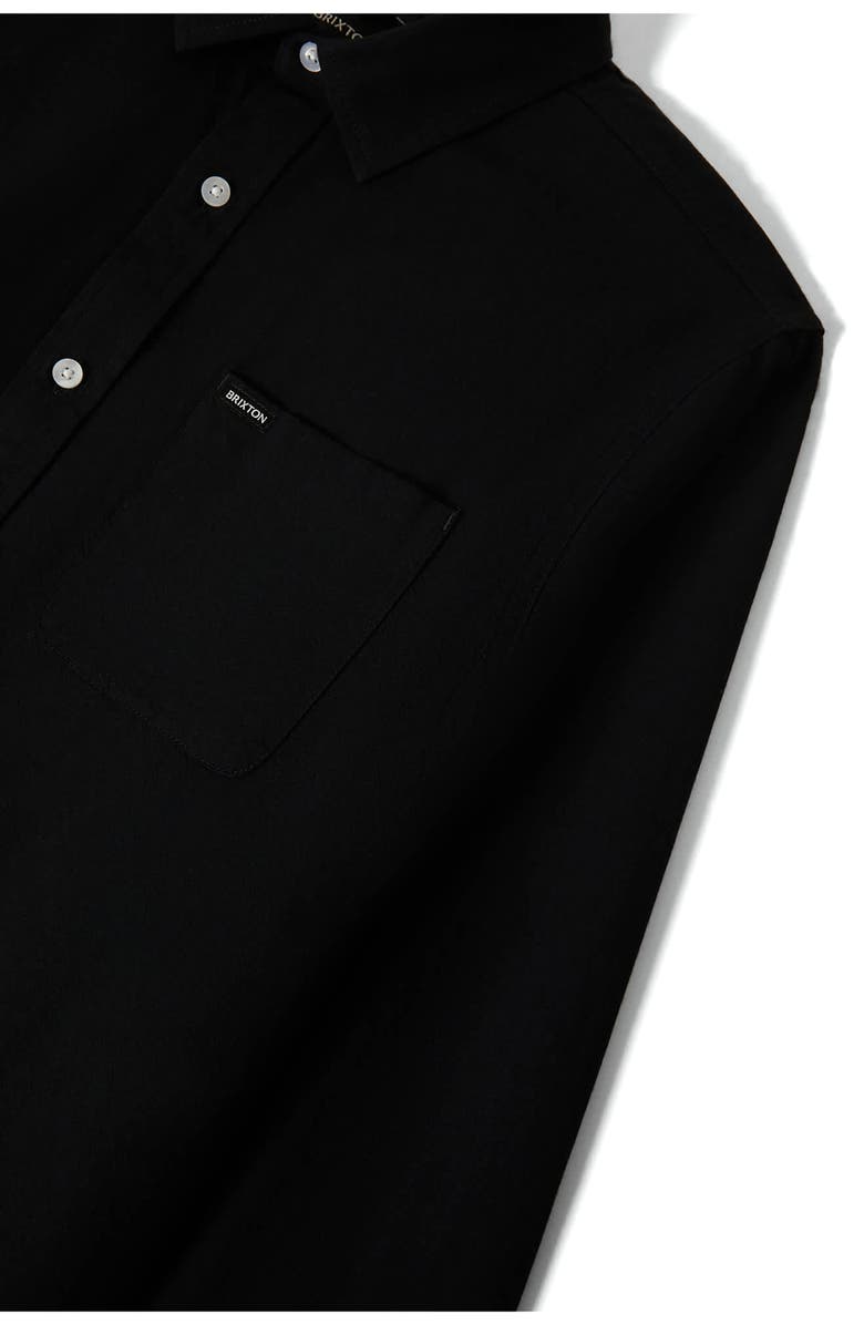 Brixton Charter Cotton Button-Up Shirt, Alternate, color, Black