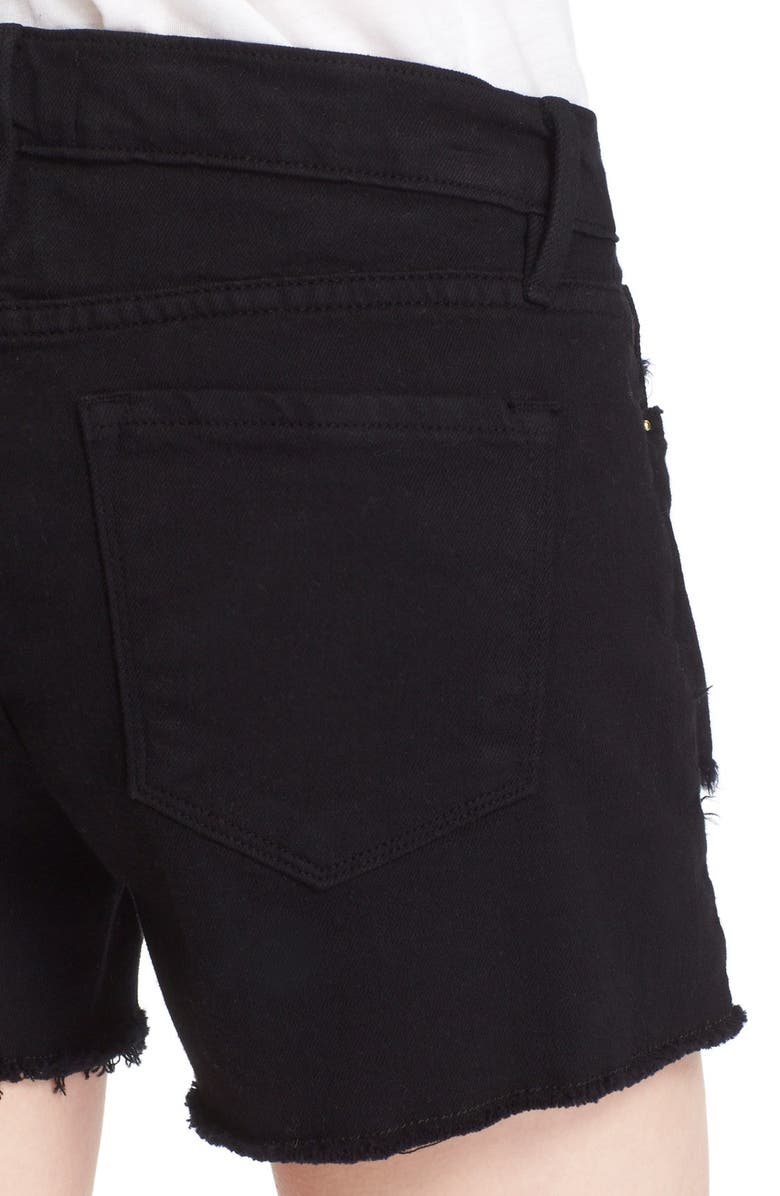 FRAME Distressed Denim Shorts, Alternate, color, 
