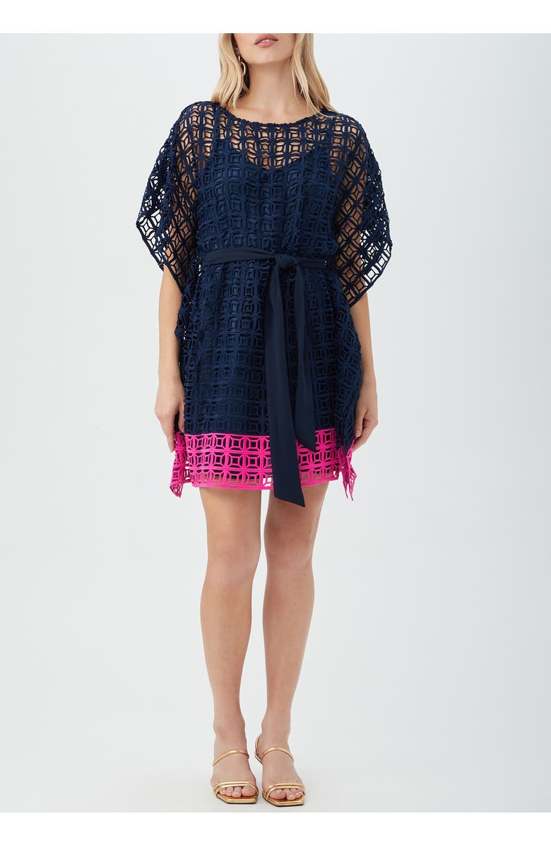Trina Turk Dora Dress, Main, color, Indigo/Petal Pink
