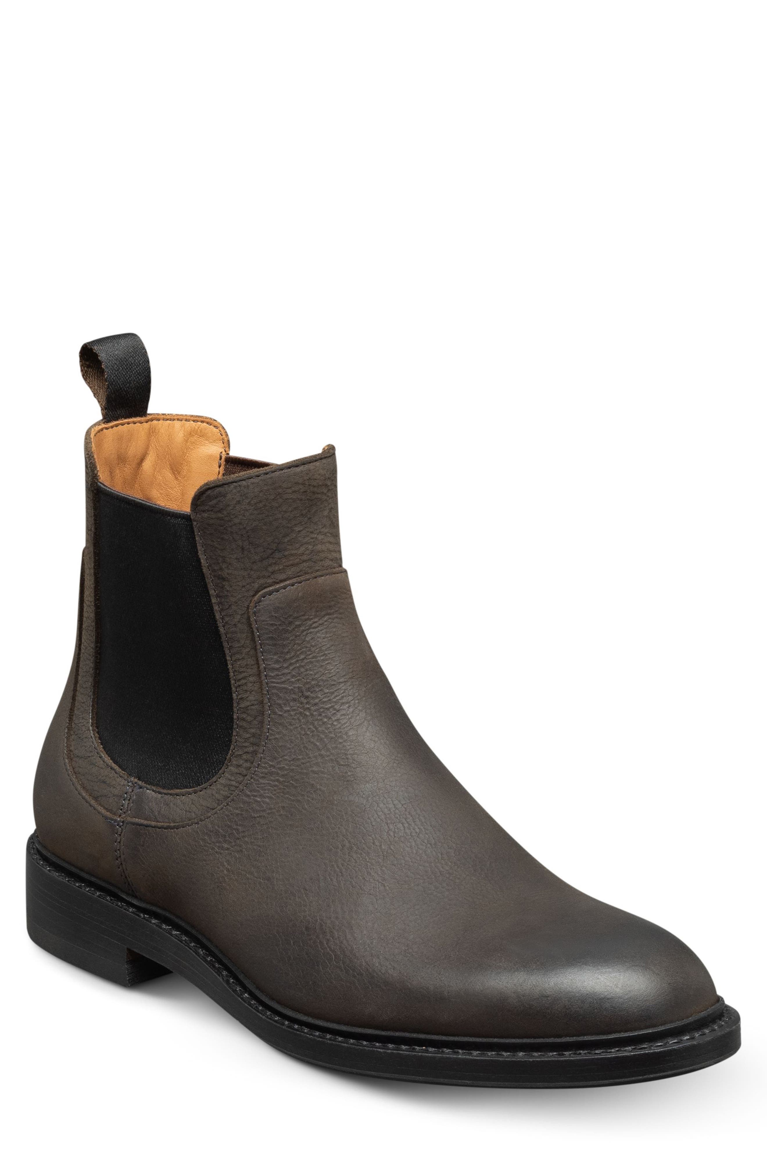 Allen Edmonds Tanner Chelsea Boot, Main, color, Charcoal