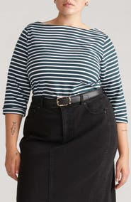 Universal Standard Belle Breton Stripe Top