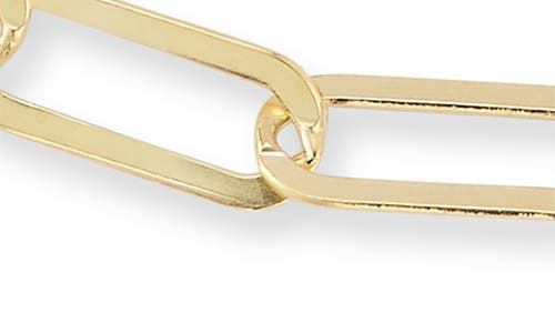 Glaze Jewelry Paperclip Chain Anklet In Gold