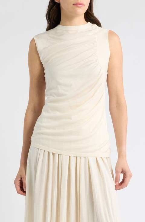 Semisheer Ruched Top