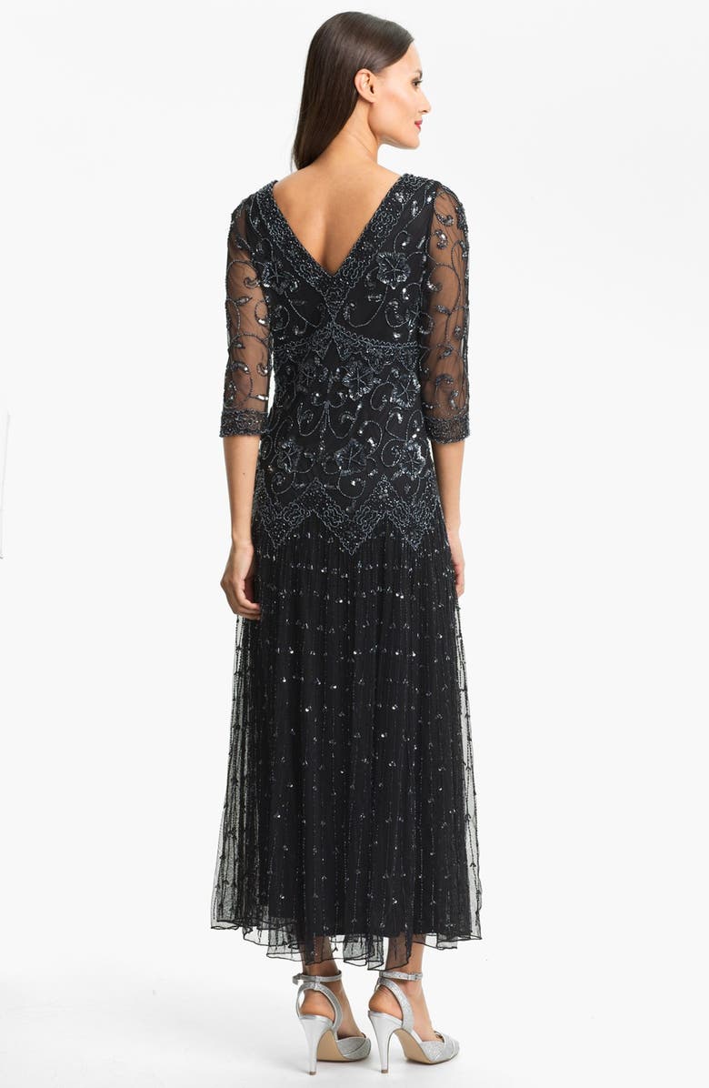 Pisarro Nights Beaded Mesh Dress, Alternate, color, 