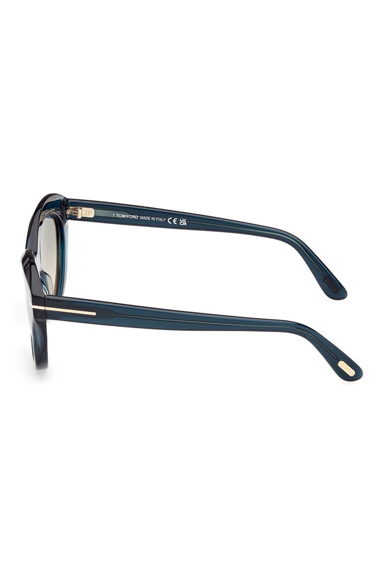 55mm Gradient Oval Sunglasses, Alternate, color, BLUE/ OTHER / GRADIENT GREEN