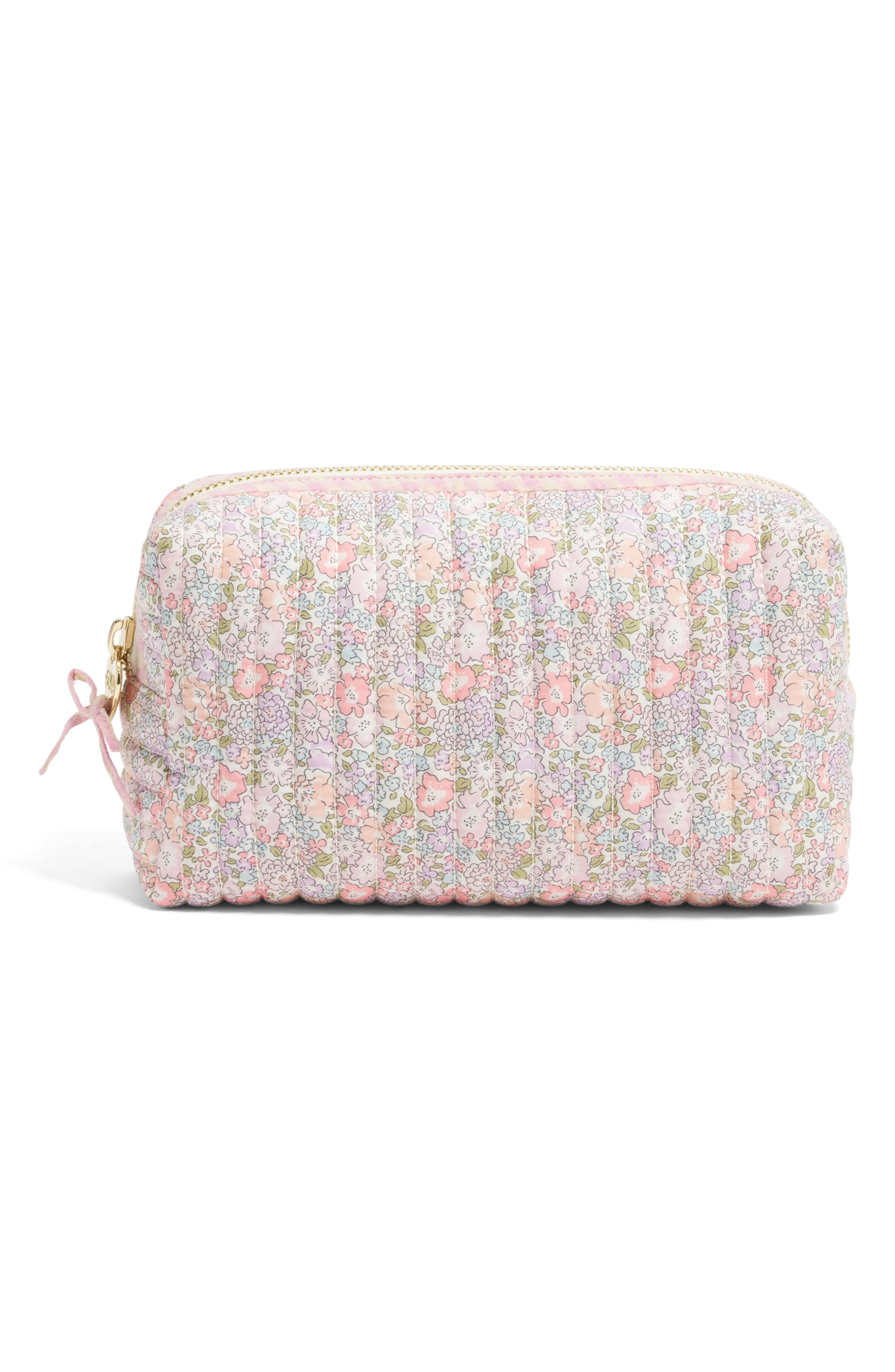 Stoney Clover Lane x Liberty Small Quilted Cotton Pouch, Main, color, Michelle