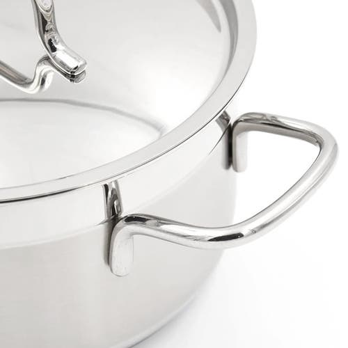 Korkmaz Alfa 2 Piece 4 Liter Stainless Steel Casserole Dish With Lid In Silver