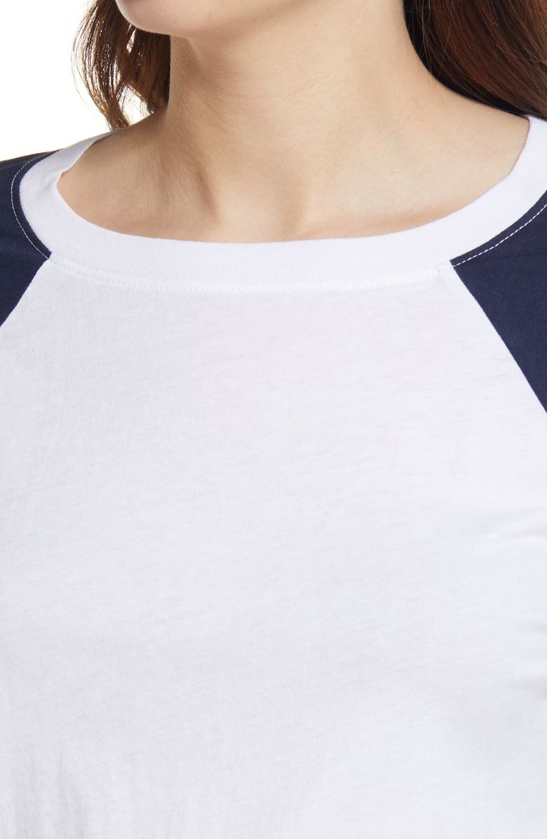 Treasure & Bond Organic Cotton Blend Long Sleeve Baseball Tee, Alternate, color, 